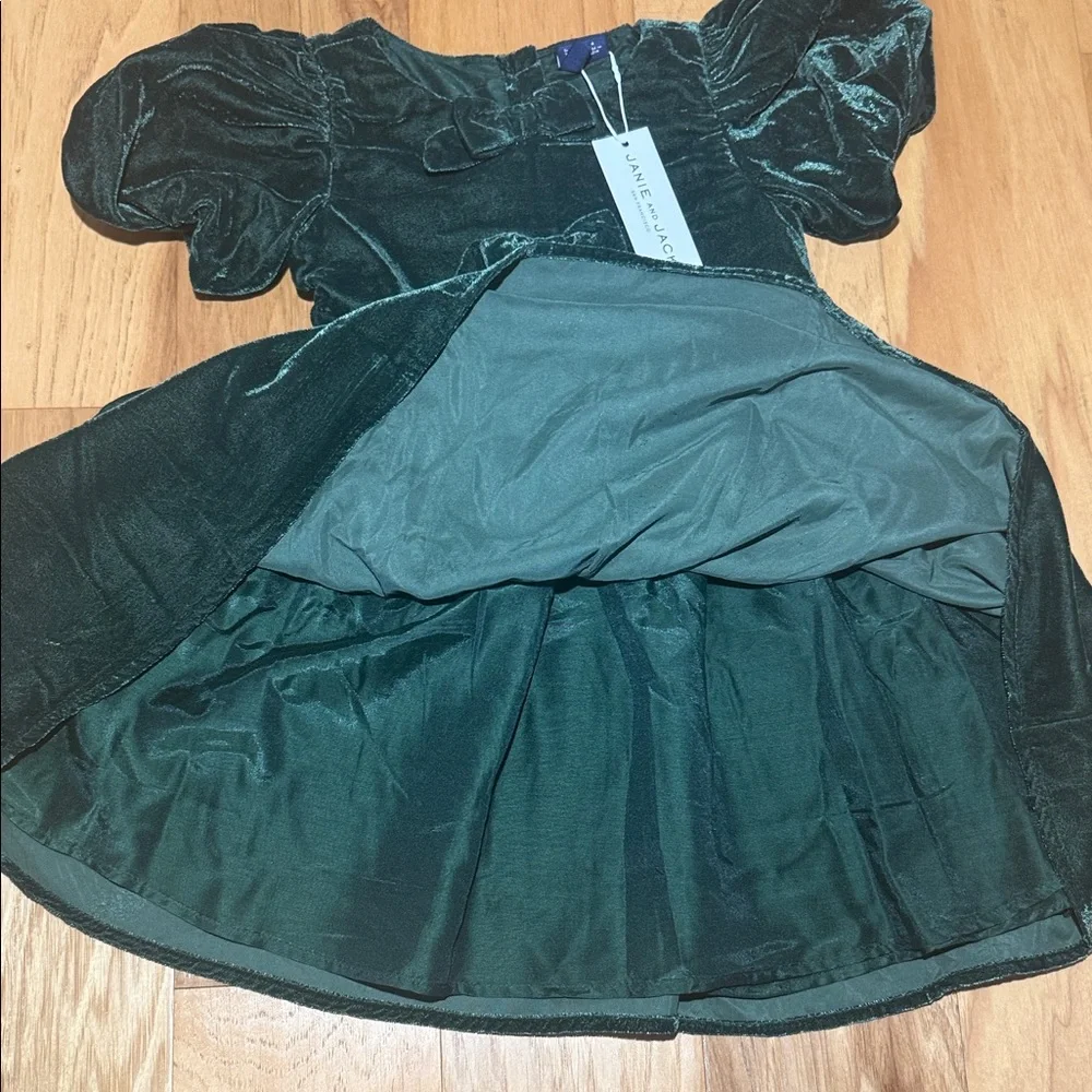 Janie and Jack Bow Velvet Dress